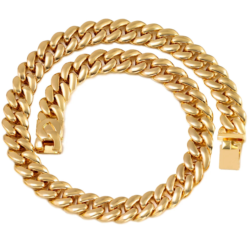 PLATINUM CUBAN LINK MENS NECKLACE