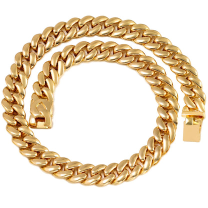 PLATINUM CUBAN LINK MENS NECKLACE