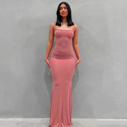 Casual Trumpet Maxi Dress