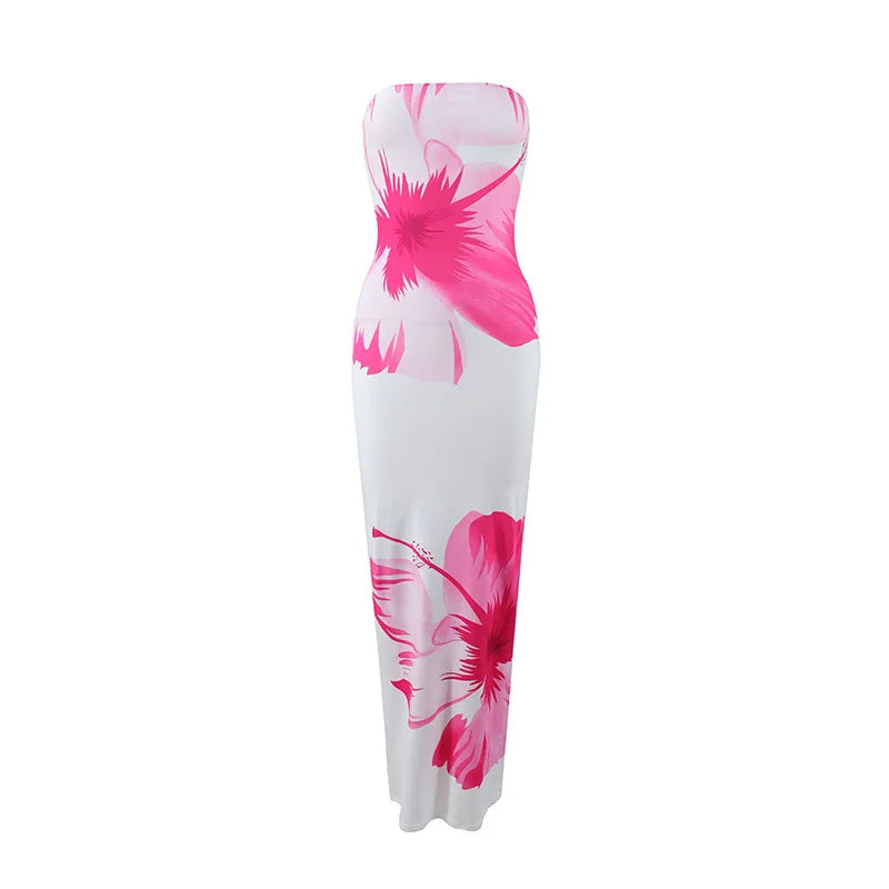STRAPLESS SPRING DRESS