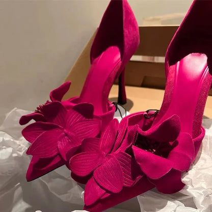 DESIGNER FLORAL HEEL