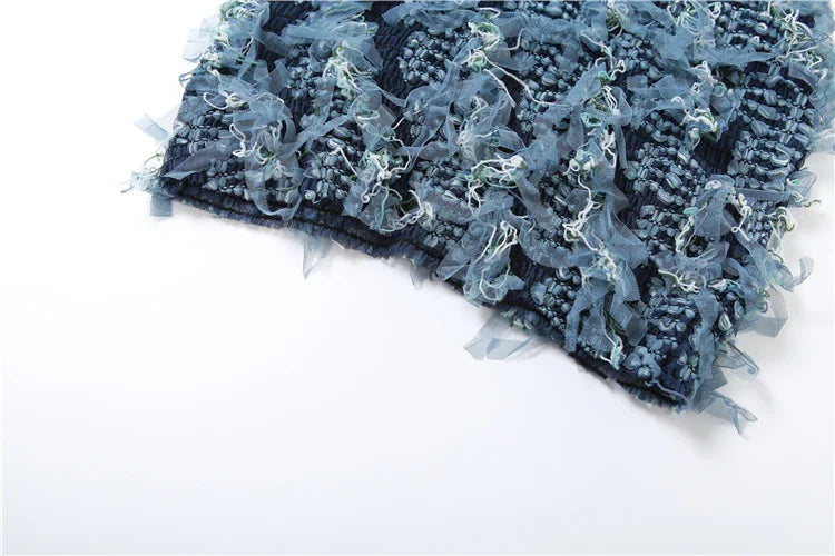 AUTUMN STACKED MINI DRESS