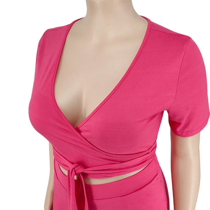 OWN THE ROOM FLARED PANTS CURVY PLUS SET