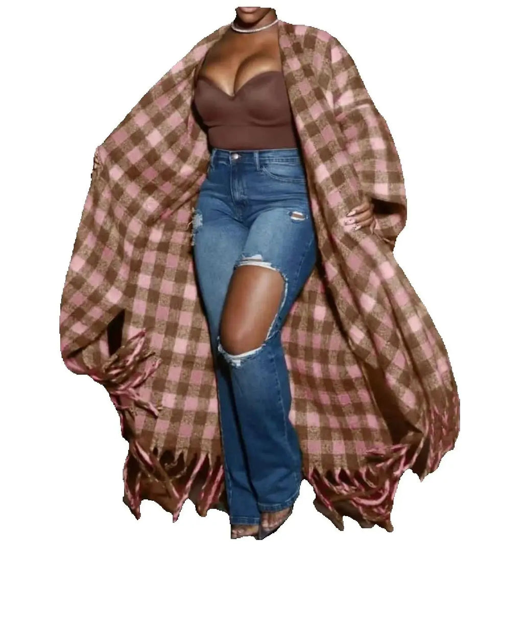 PLUS CURVY WINTER OVERSIZED CARDIGAN