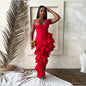 BODYCON TIERED RUFFLE DRESS
