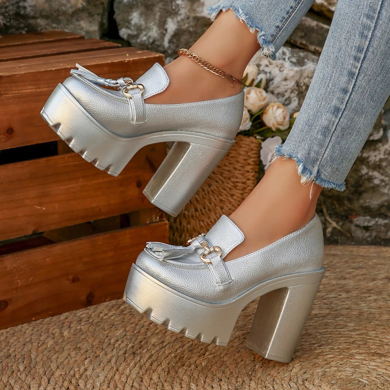 Mary Jane Chunky Heels