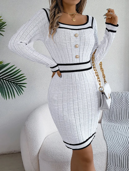 NO COMPARISON SQUARE COLLAR DRESS