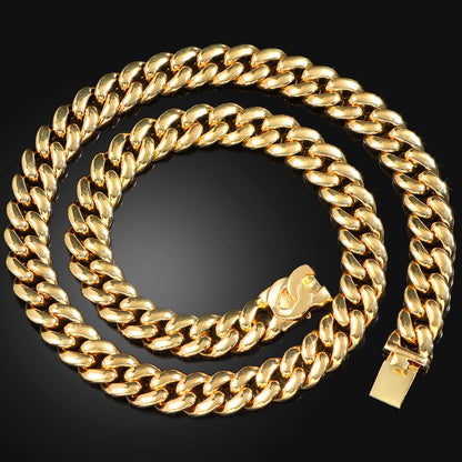 PLATINUM CUBAN LINK MENS NECKLACE