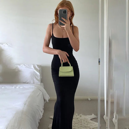 Casual Trumpet Maxi Dress