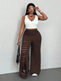 NEXT LEVEL DISTRESSED PLUS CURVY LEGGINGS
