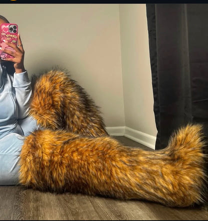THIGH HIGH MONGOLIAN BOOTS