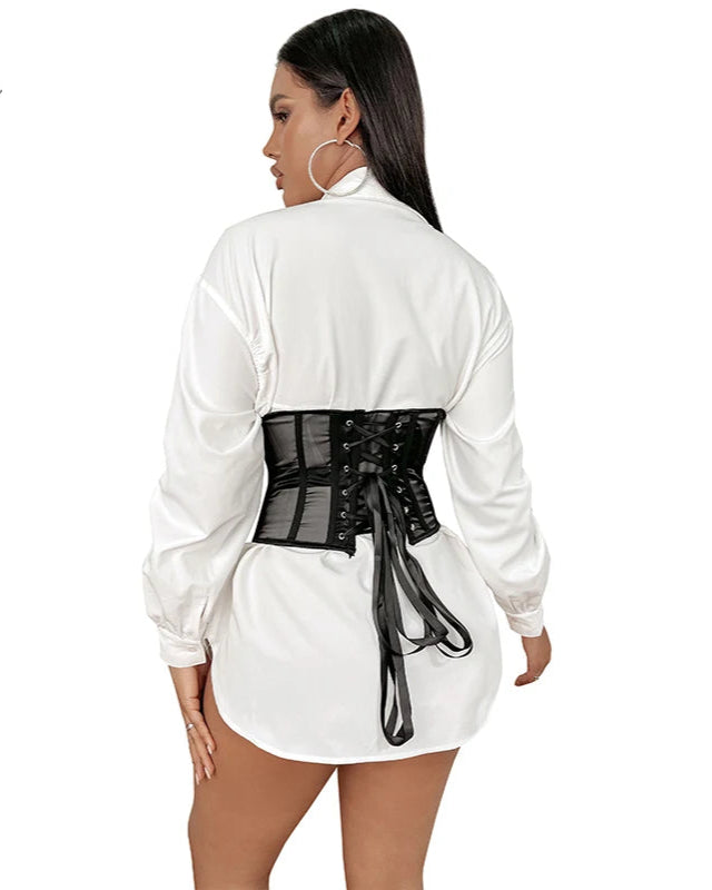 SEXY BONE MESH CORSET