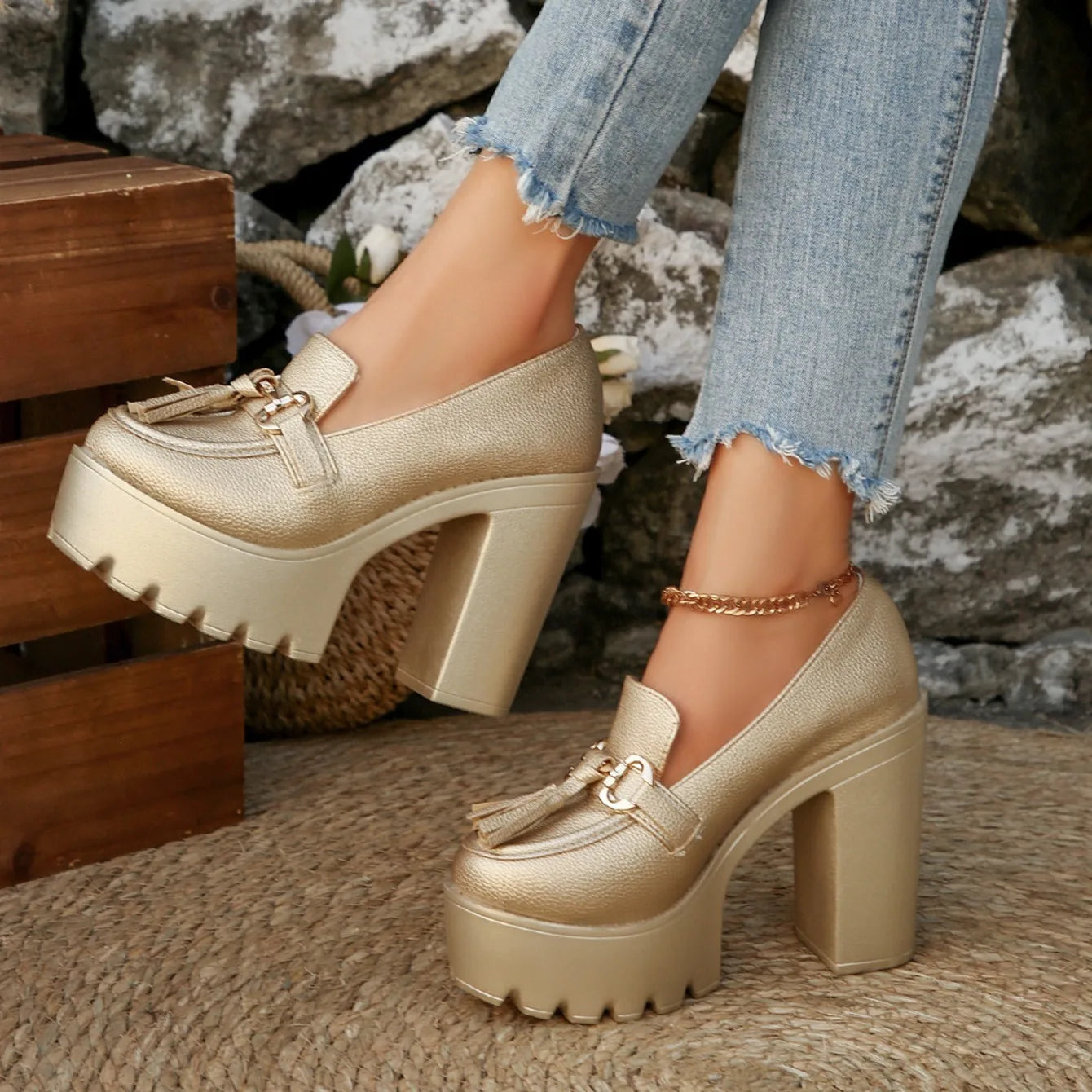 Mary Jane Chunky Heels