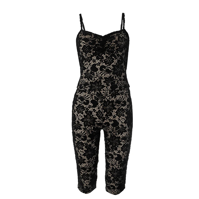 MESH LACE 2 PC PANTS SET