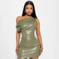 MIAM NIGHTS PATENT DRESS