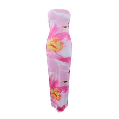 STRAPLESS SPRING DRESS