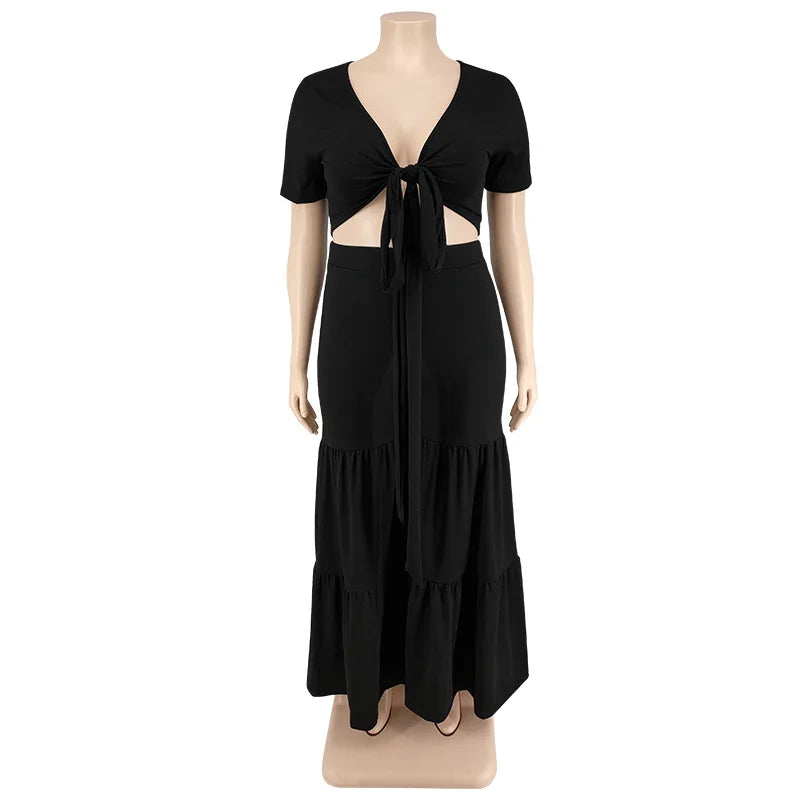 OWN THE ROOM FLARED PANTS CURVY PLUS SET