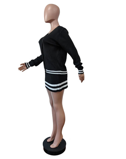 LETTERMAN PLEATED SKIRT AND JACK TWO PIECE SET