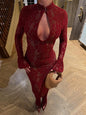 FLORAL BODY LACE DRESS
