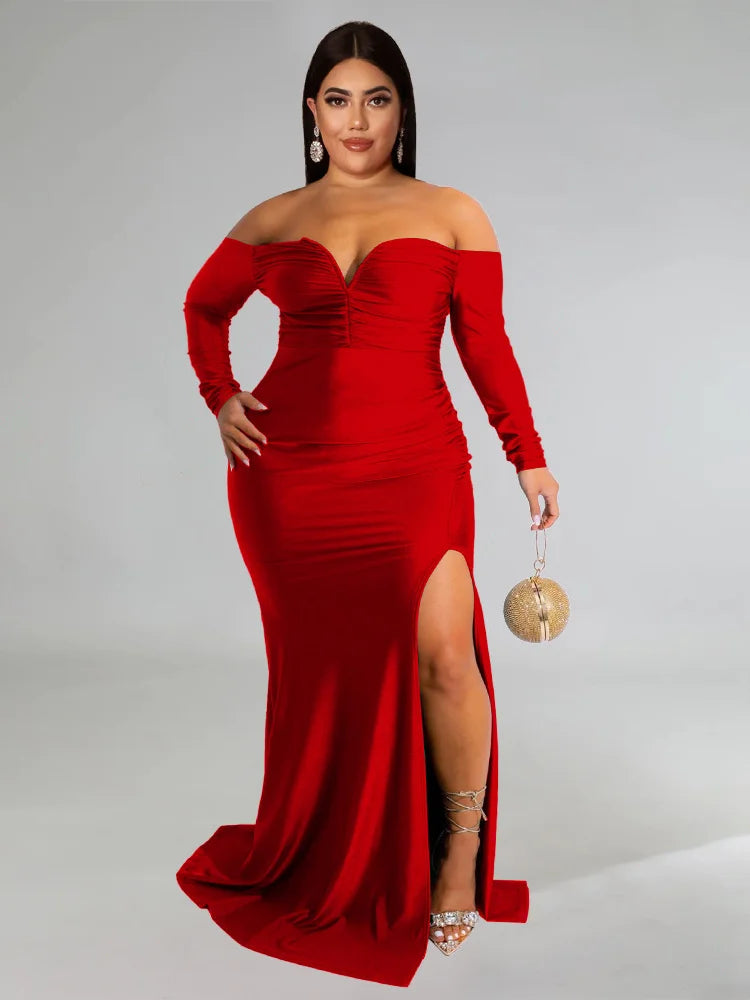 PLUS CURVY ELEGANT DRESSES