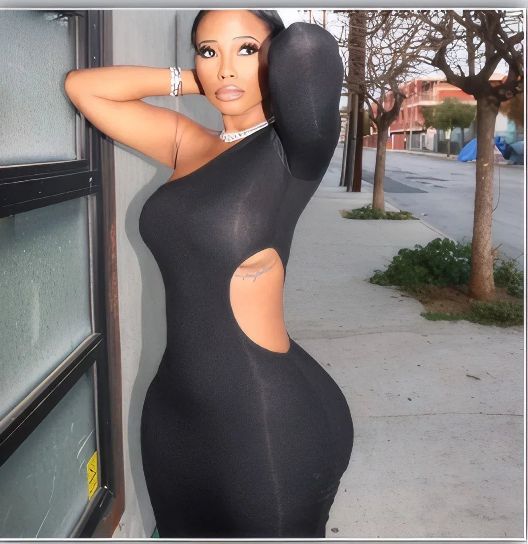 BOLD BEAUTY DIAGONAL DRESS
