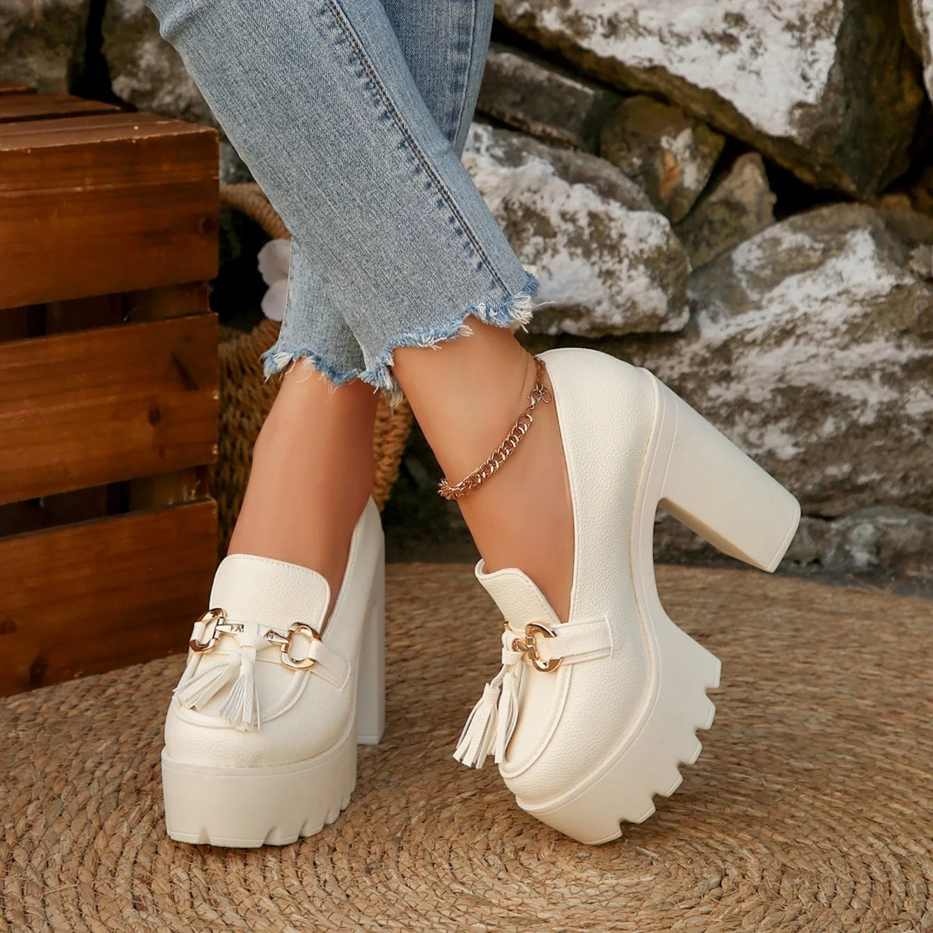 Mary Jane Chunky Heels