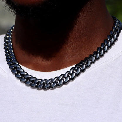 PLATINUM CUBAN LINK MENS NECKLACE