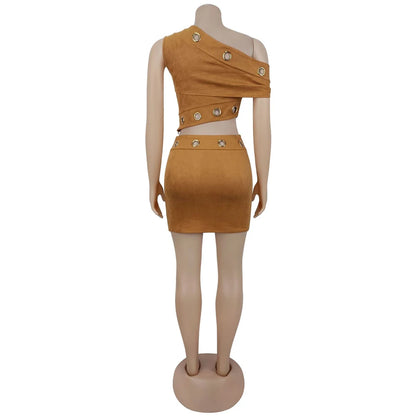SUEDE 2 PIECE SET