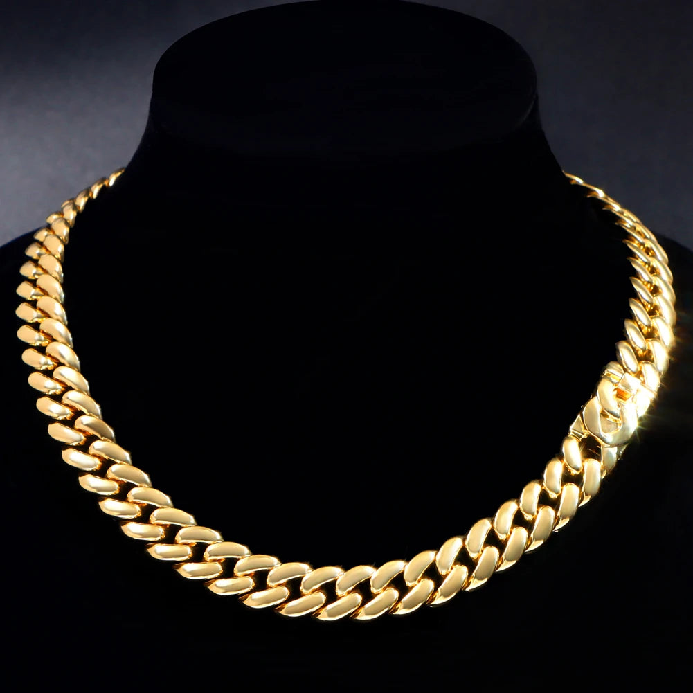 PLATINUM CUBAN LINK MENS NECKLACE