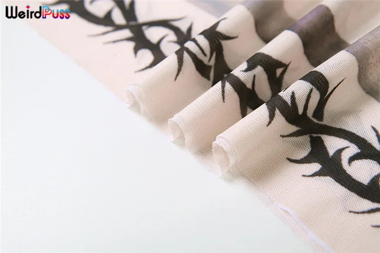 CLASSIC DRAGON PRINT MESH 2 PC SET