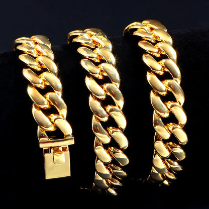 PLATINUM CUBAN LINK MENS NECKLACE