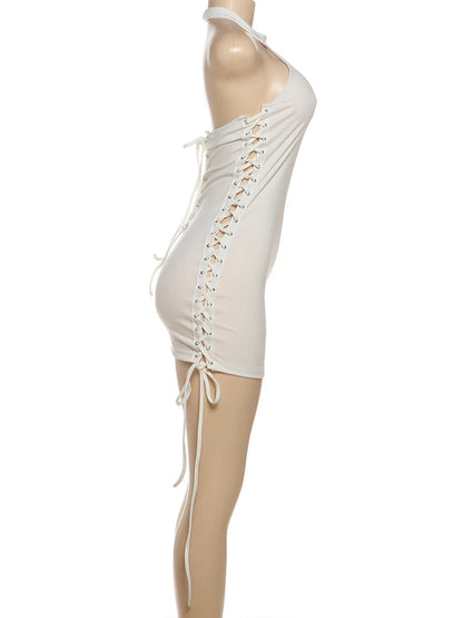 SHIRRING HOTTIE LACE DRESS