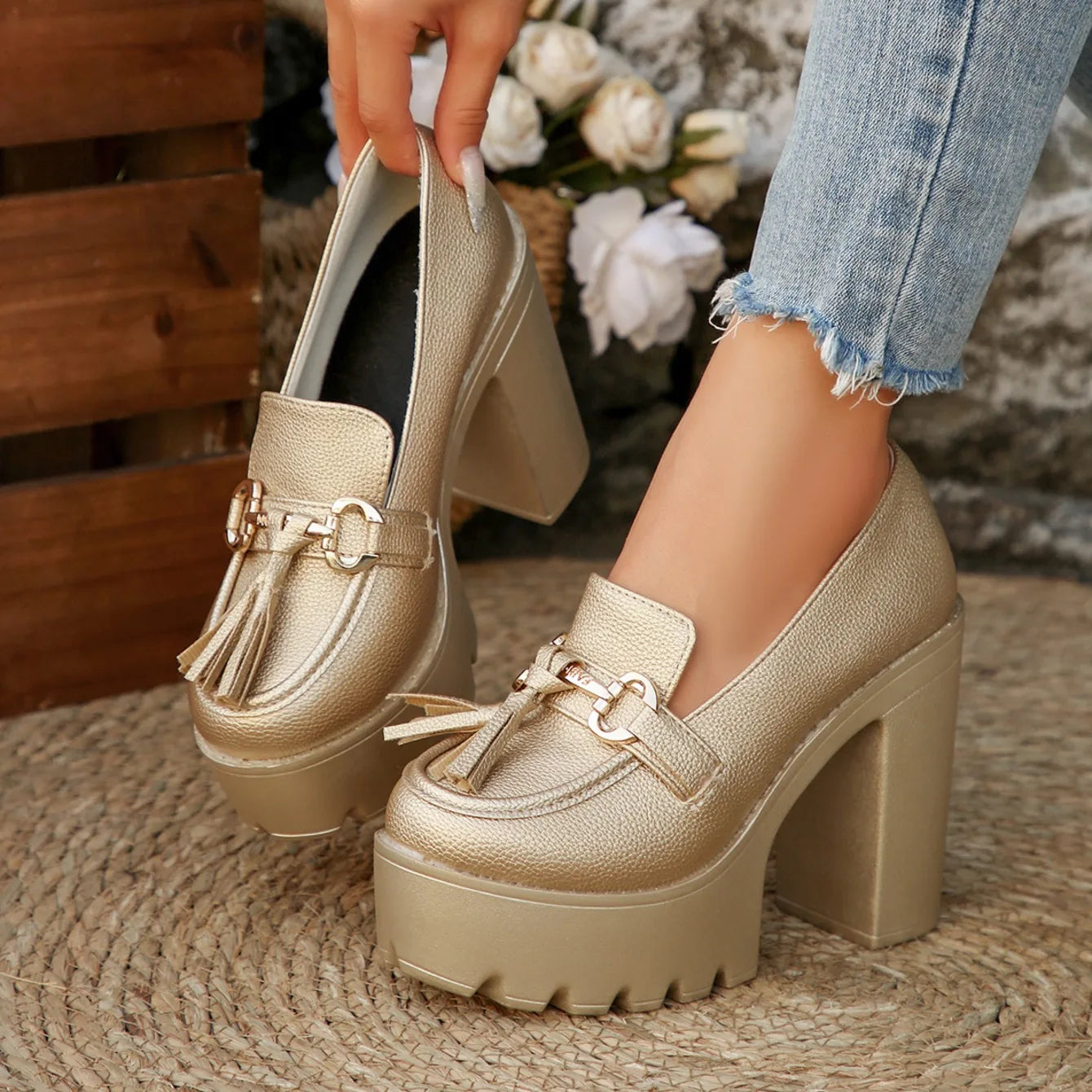 Mary Jane Chunky Heels