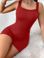 RIBBED ACTIVE WEAR ROMPER
