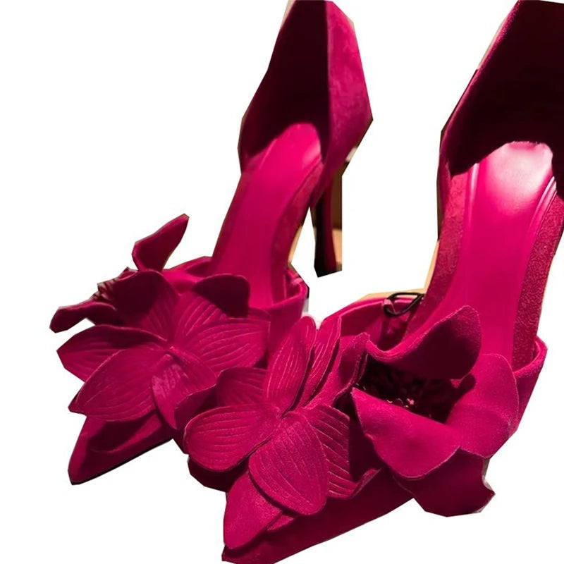 DESIGNER FLORAL HEEL