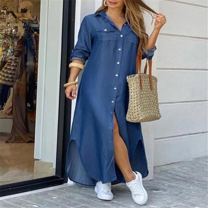 LOOSE BAYSIDE JEAN DRESS