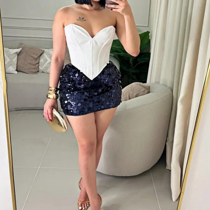 OFF SHOULDER CORSET 2- PIECE SET