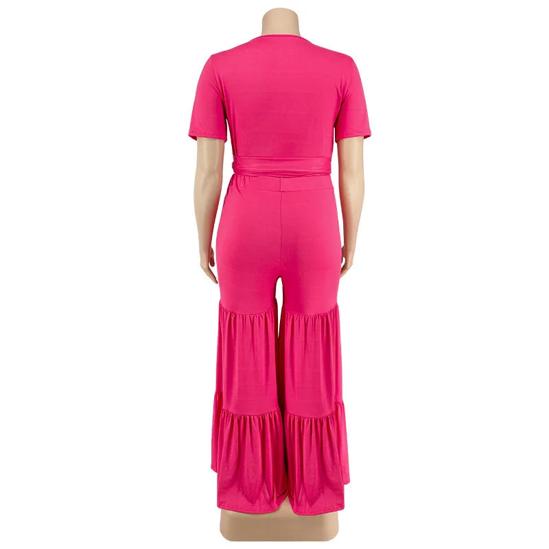 OWN THE ROOM FLARED PANTS CURVY PLUS SET