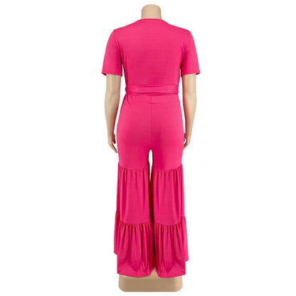 OWN THE ROOM FLARED PANTS CURVY PLUS SET