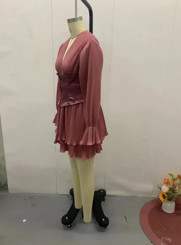 ELEGANT PATCHWORK DRESS