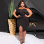 RUFFLED PLUS SIZE CURVY DRESS