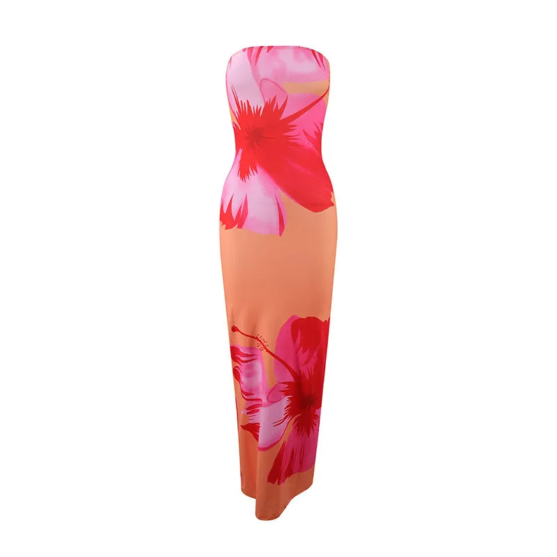 STRAPLESS SPRING DRESS
