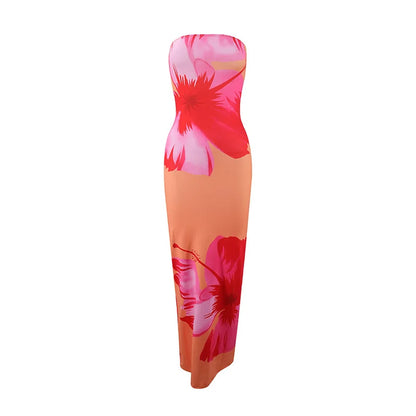 STRAPLESS SPRING DRESS