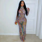 DESIGNER PERFORMANCE LONG SLEEVE DRESS
