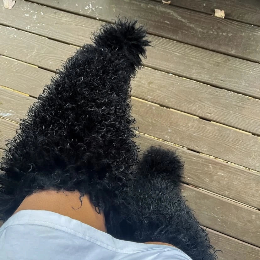 THIGH HIGH MONGOLIAN BOOTS