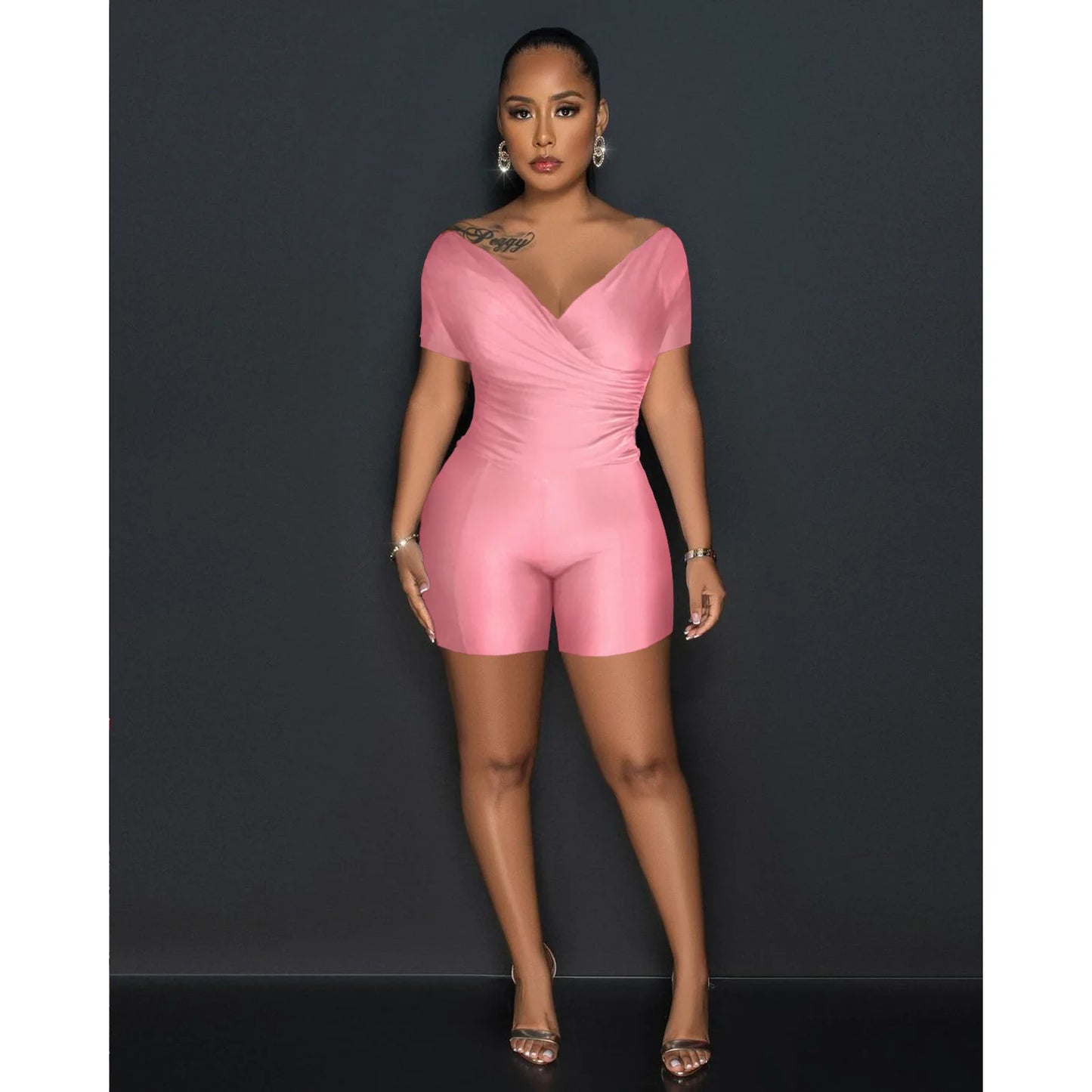 SHEER SATIN 2 PIECE SET