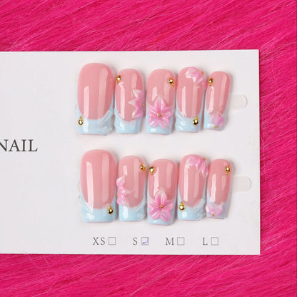 KINGDOM FLOWER LUX PRESS ON NAIL SET