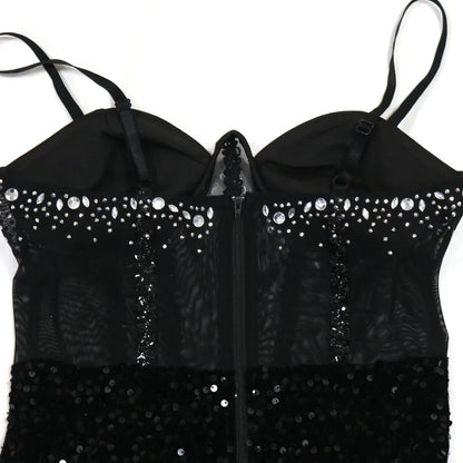 VELVET DIAMOND MAXI DRESS