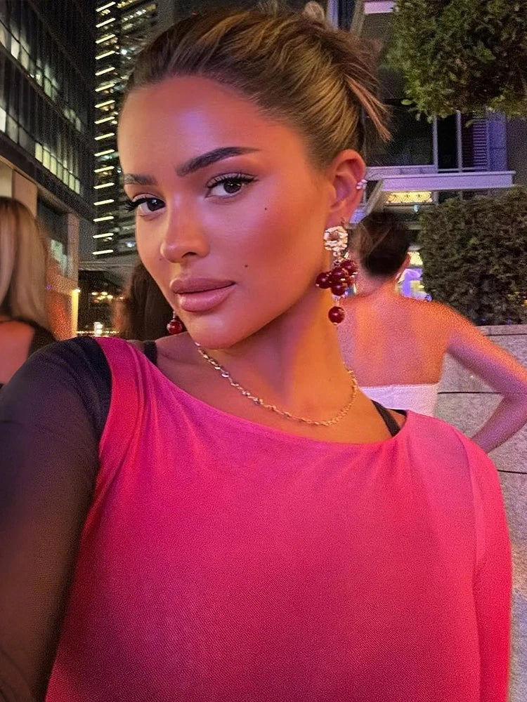 LOVE GAME MESH DRESS