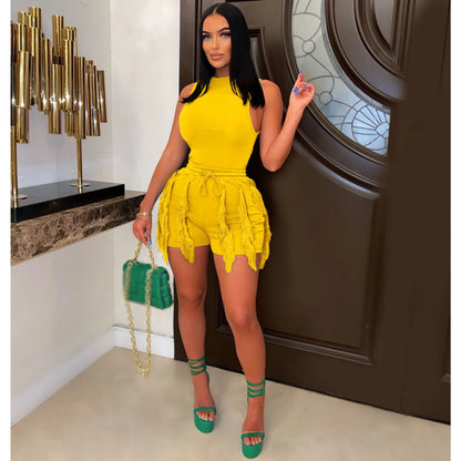 TASSEL SHORT SET